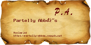 Partelly Abbás névjegykártya